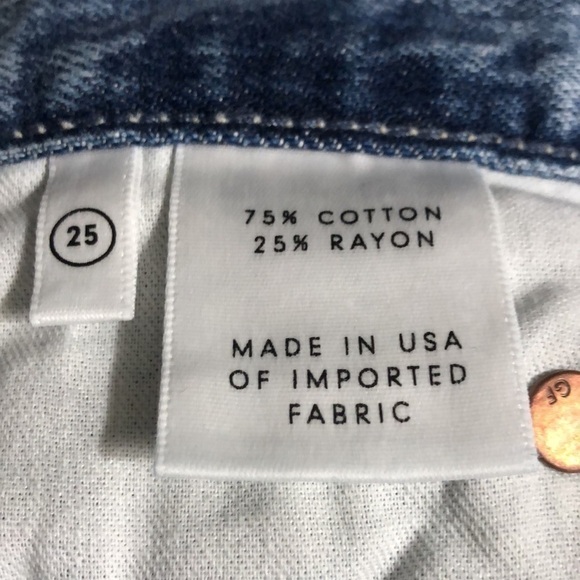 GRLFRND TEAGAN Pleated High Waist Acid Wash Ankle Jeans 25 - Picture 11 of 13